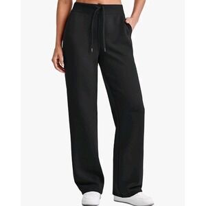 G4Free Size Xl, 27" Inseam, Smoofit Soft Wide Leg Sweatpants, Black, US W 12-14